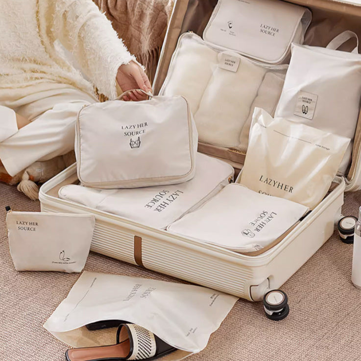 4color suitcase travel pouch set