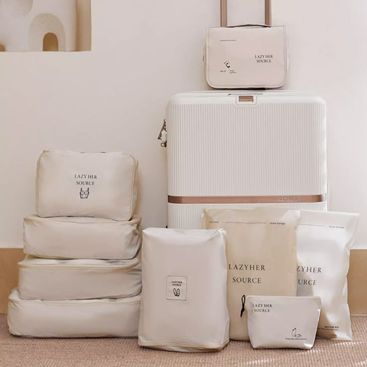4color suitcase travel pouch set
