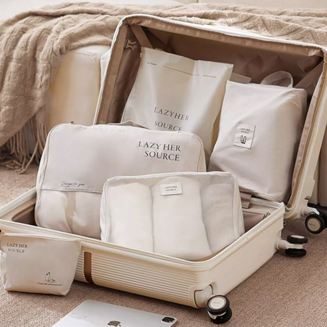 4color suitcase travel pouch set