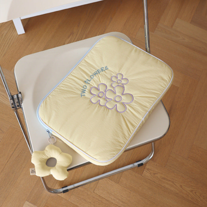 2color retro flower iPad & PC case