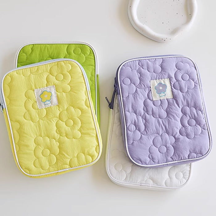 4color flower stitch iPad case