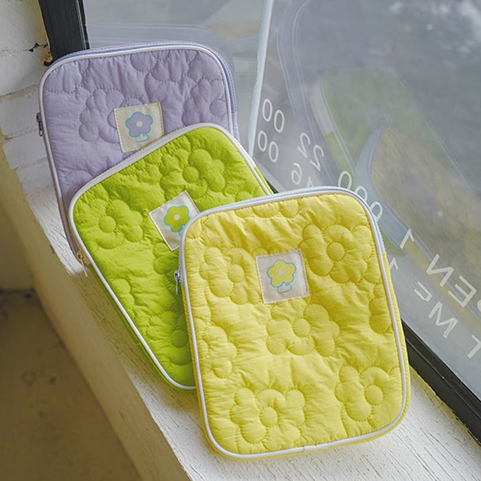 4color flower stitch iPad case