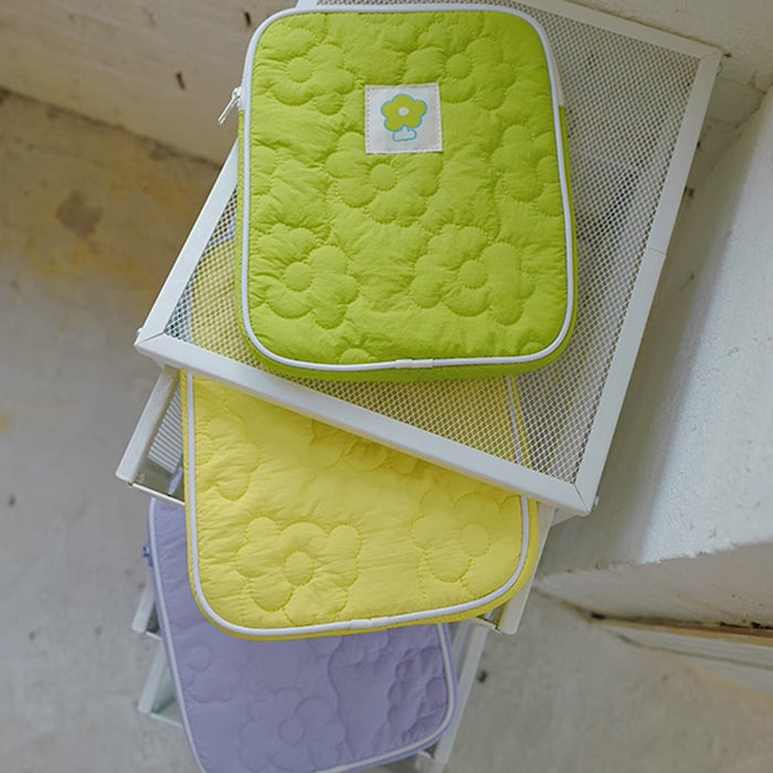 4color flower stitch iPad case