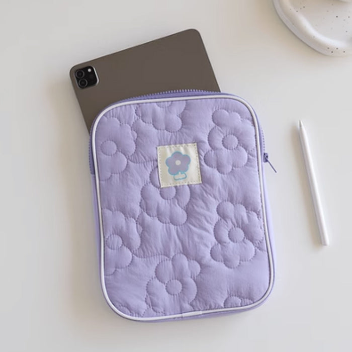 4color flower stitch iPad case