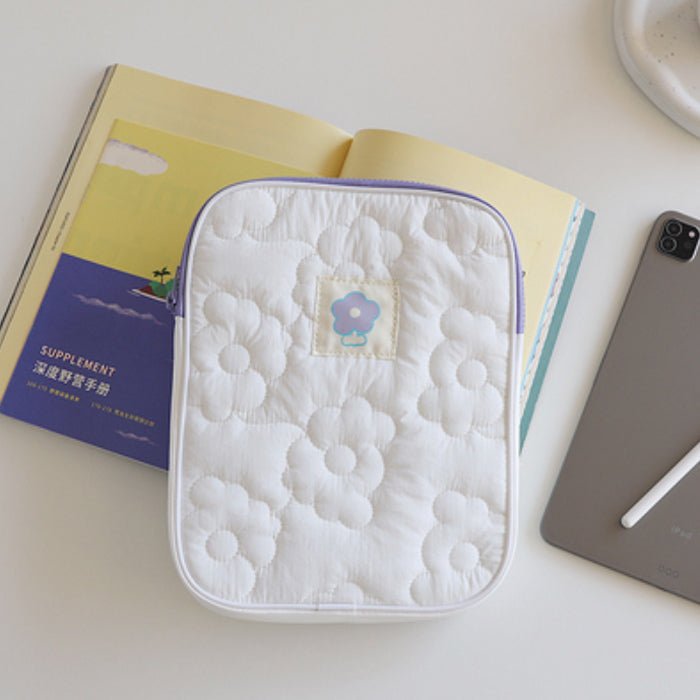 4color flower stitch iPad case