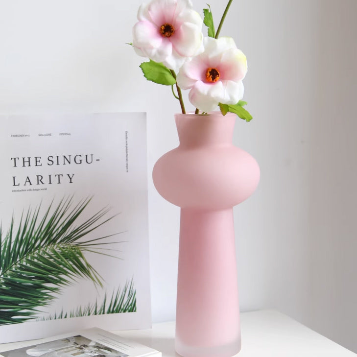 milky pink vase