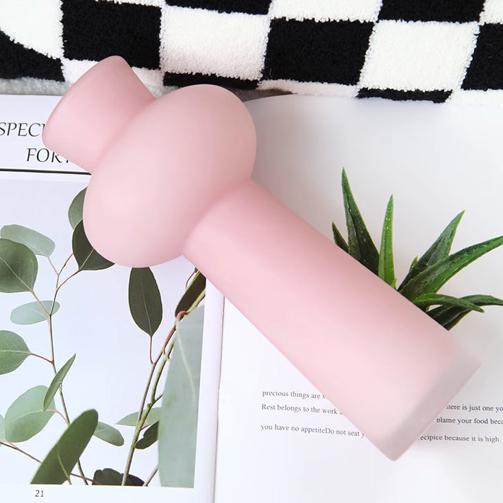 milky pink vase