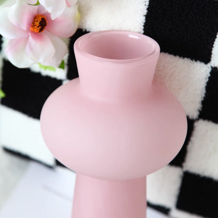 milky pink vase
