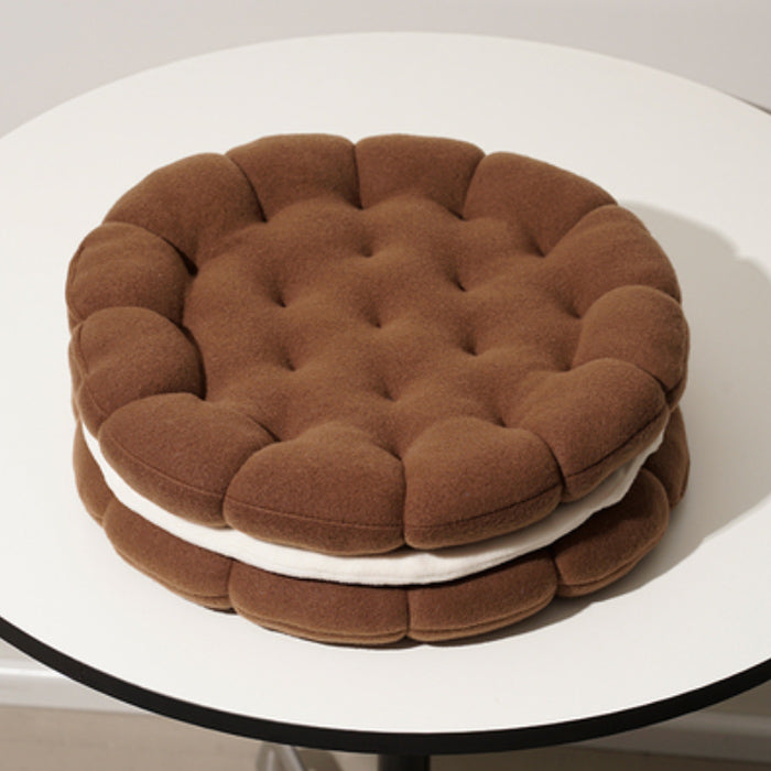3color cream biscuit cushion