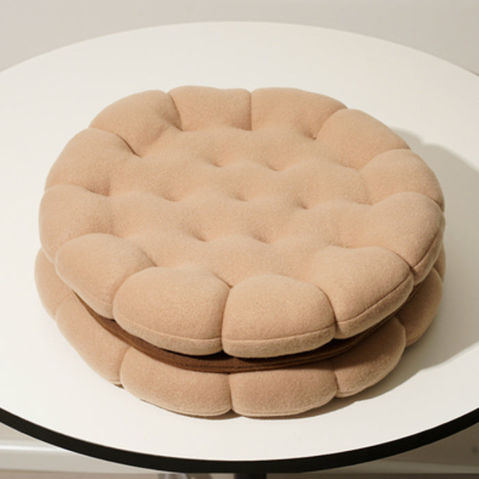 3color cream biscuit cushion
