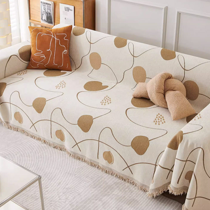 4color reversible heart sofa cover