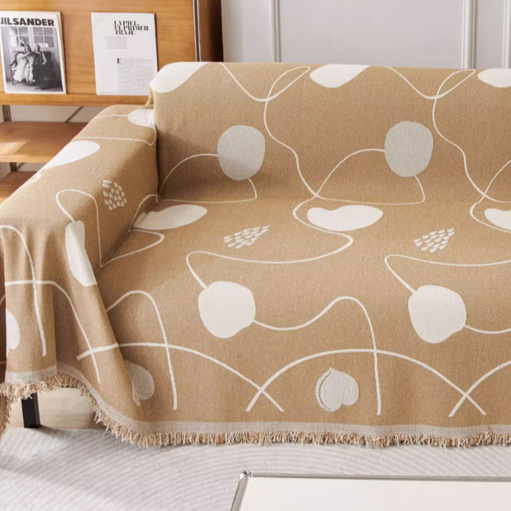 4color reversible heart sofa cover