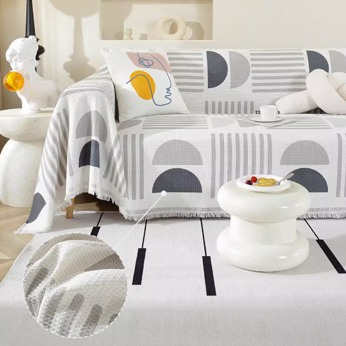 6color half circle summer sofa cover