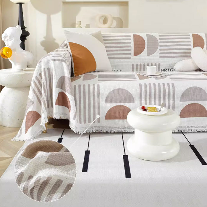 6color half circle summer sofa cover