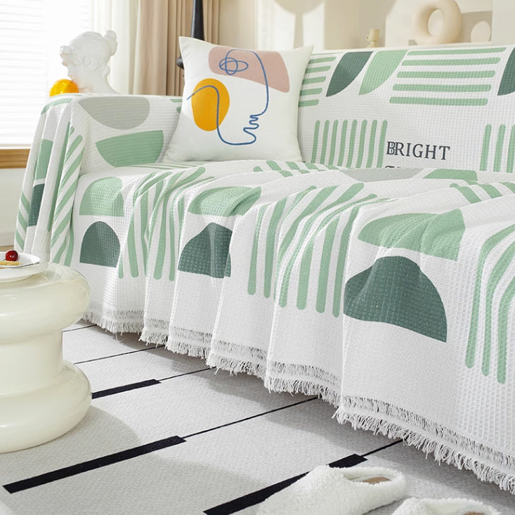 6color half circle summer sofa cover