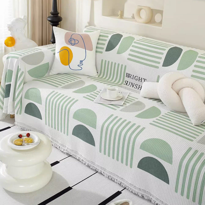6color half circle summer sofa cover