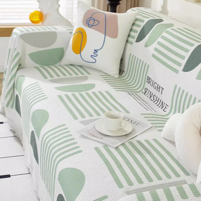 6color half circle summer sofa cover