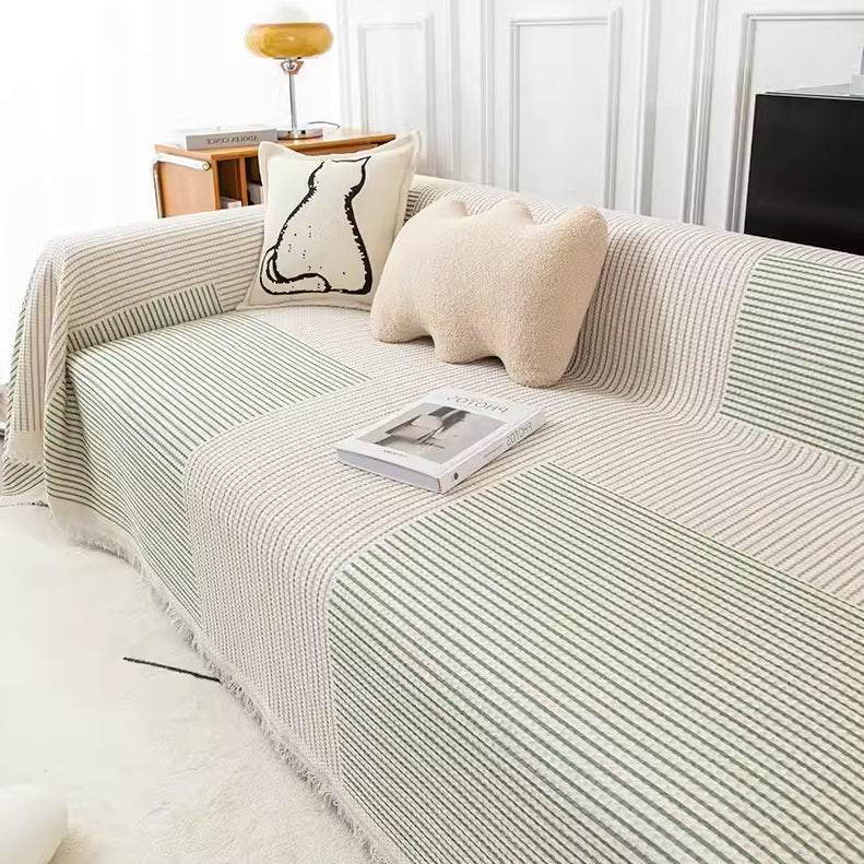 18design casual fringe sofa cover