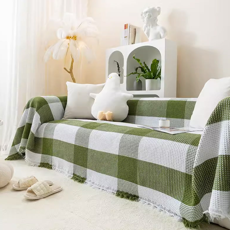 18design casual fringe sofa cover