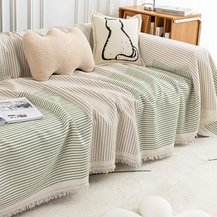 18design casual fringe sofa cover