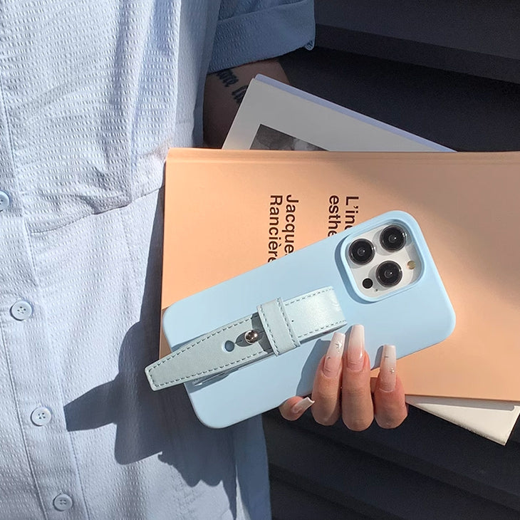 4color leather belt strap iPhone case