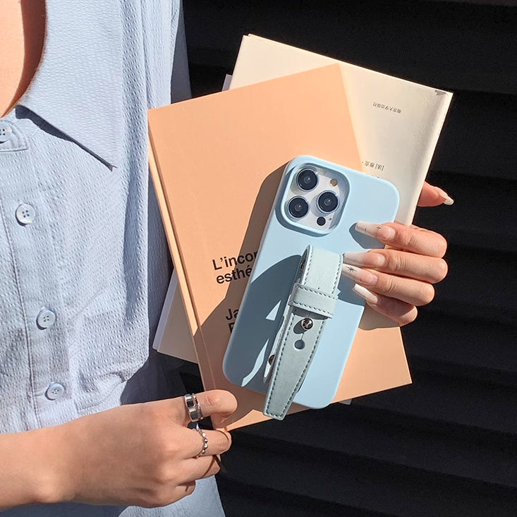 4color leather belt strap iPhone case