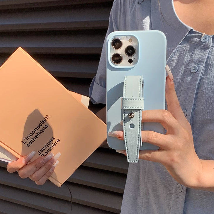 4color leather belt strap iPhone case