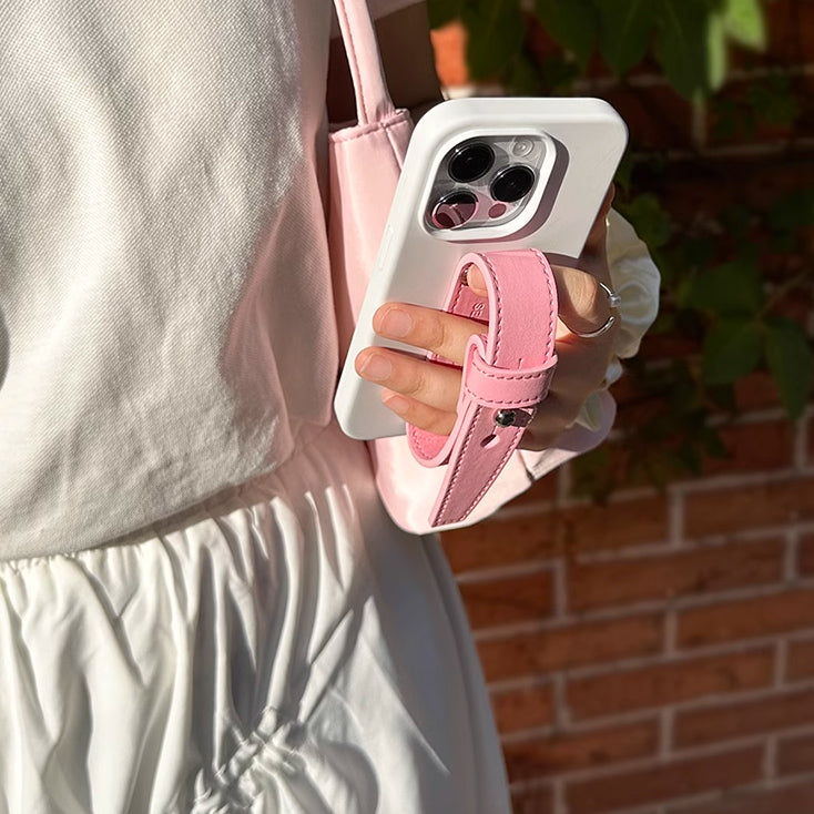 4color leather belt strap iPhone case