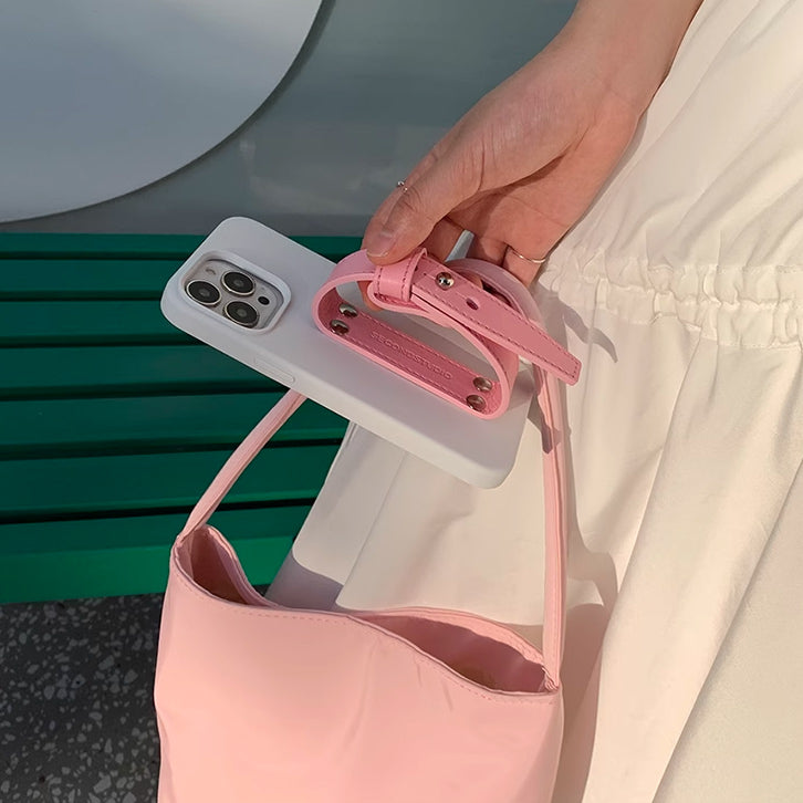 4color leather belt strap iPhone case