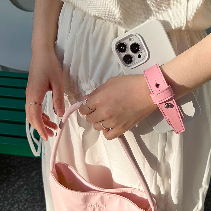 4color leather belt strap iPhone case