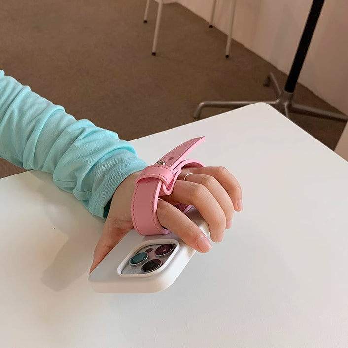 4color leather belt strap iPhone case