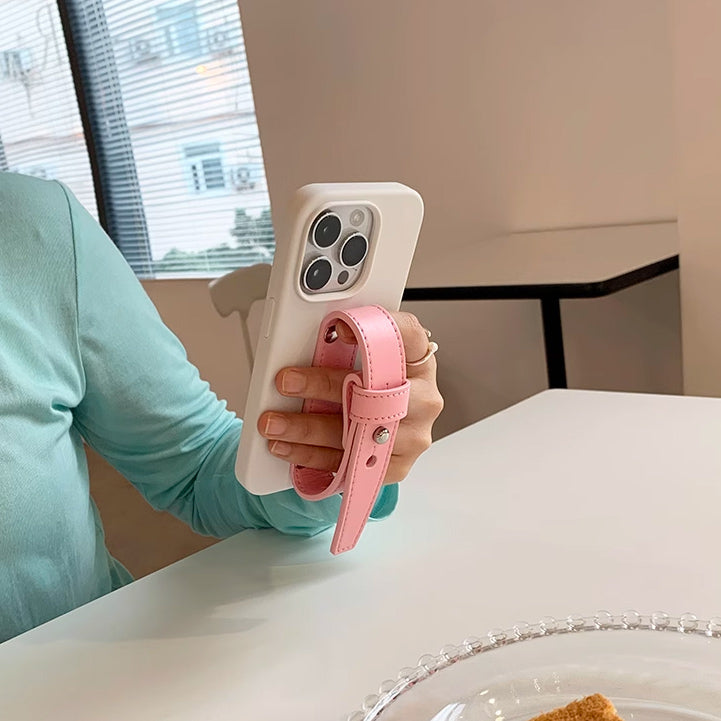 4color leather belt strap iPhone case