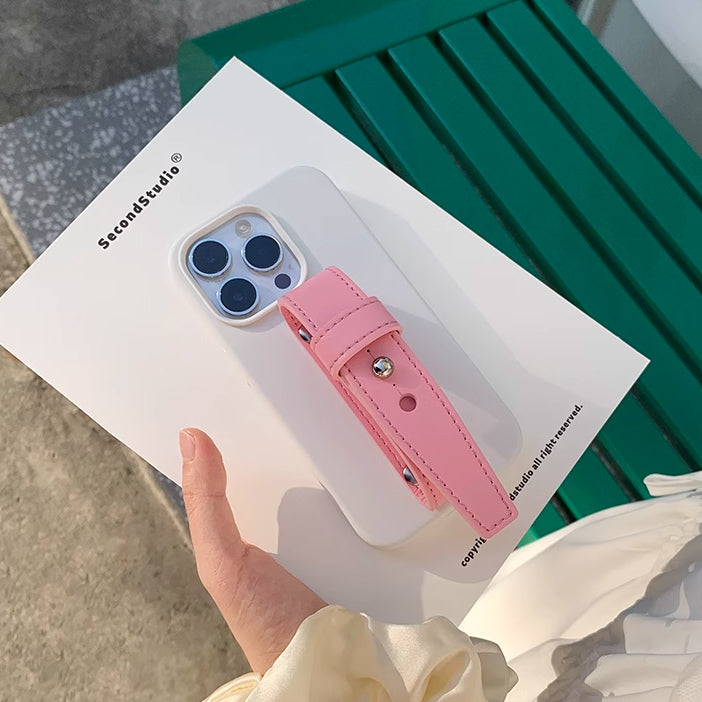 4color leather belt strap iPhone case