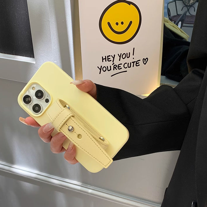 4color leather belt strap iPhone case