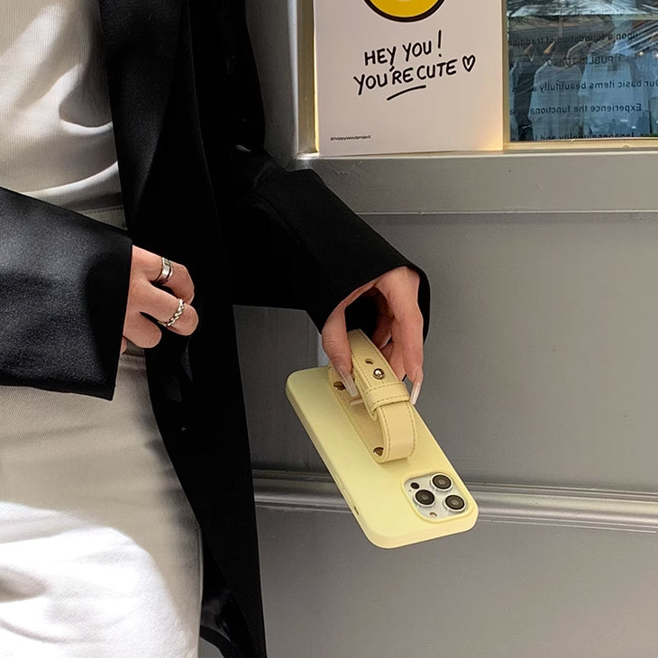 4color leather belt strap iPhone case