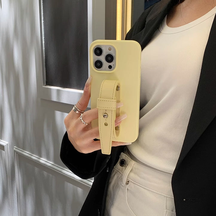 4color leather belt strap iPhone case