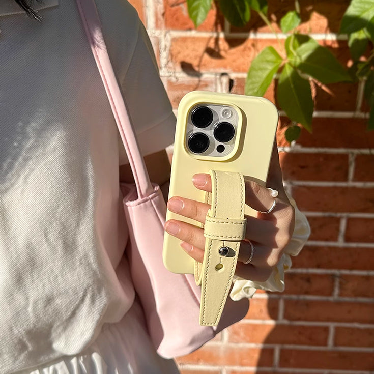 4color leather belt strap iPhone case