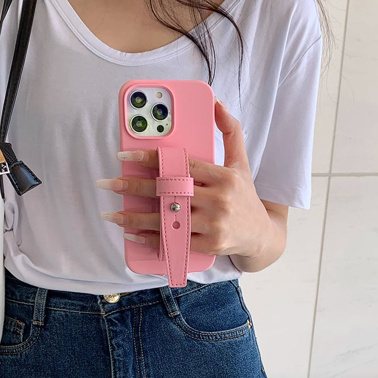 4color leather belt strap iPhone case