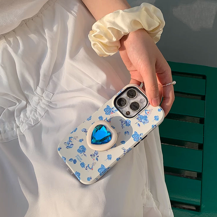 diamond grip flower iPhone case