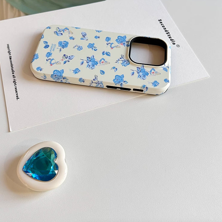 diamond grip flower iPhone case