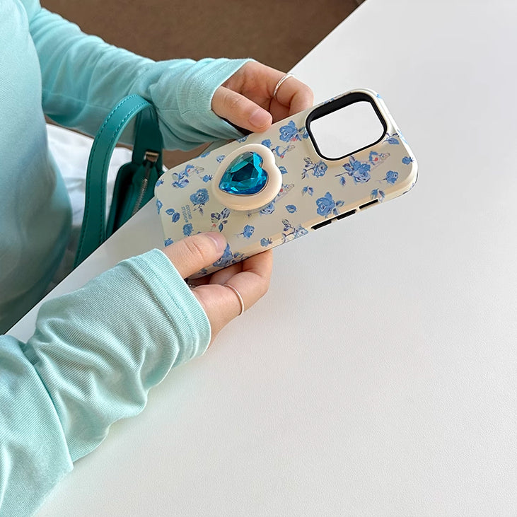diamond grip flower iPhone case