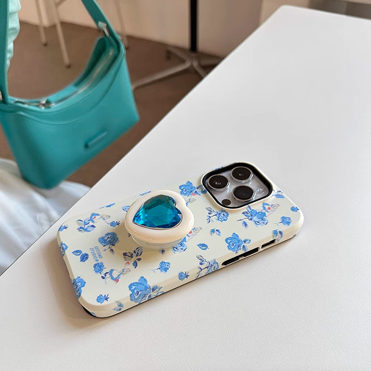 diamond grip flower iPhone case