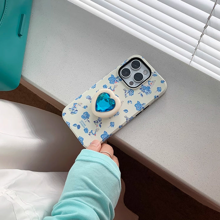 diamond grip flower iPhone case