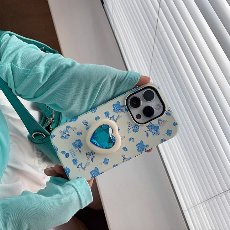 diamond grip flower iPhone case