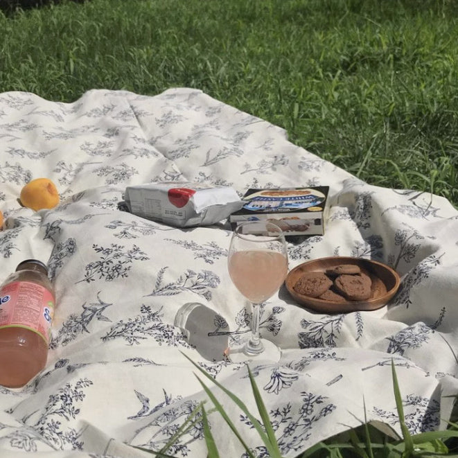 country flower table cloth