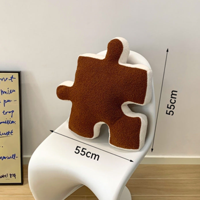 6color puzzle piece cushion