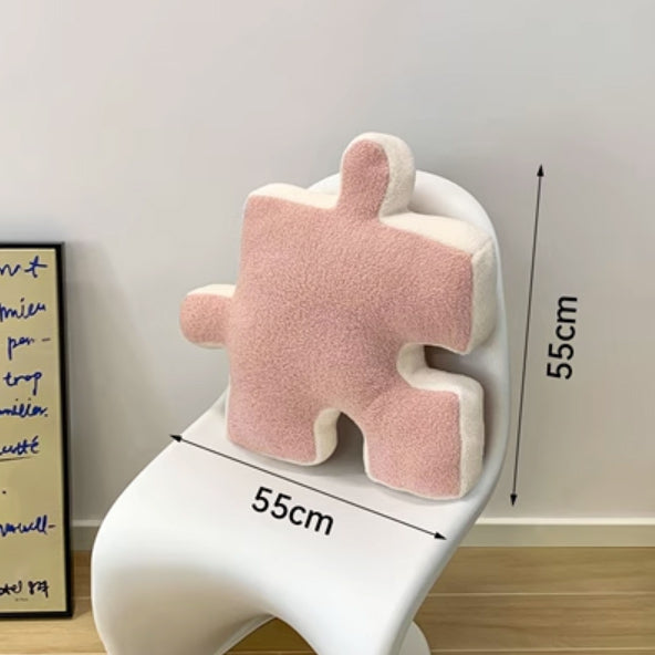 6color puzzle piece cushion