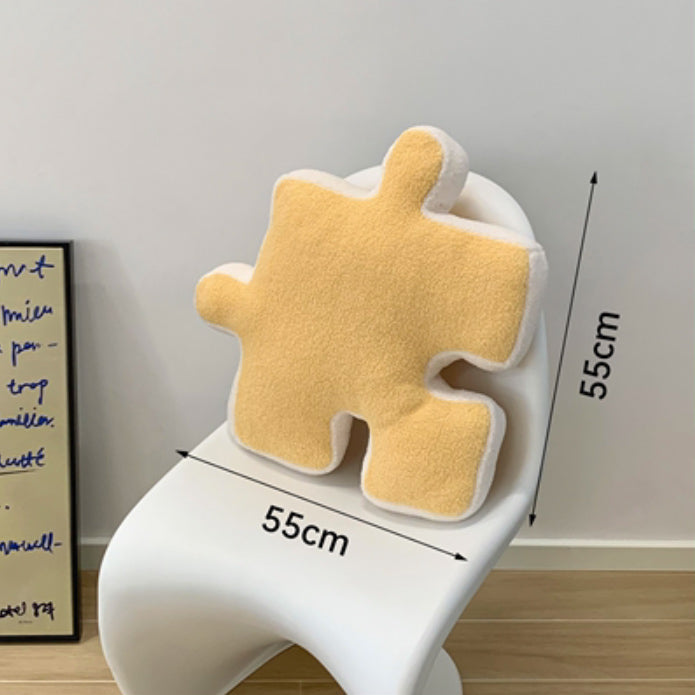 6color puzzle piece cushion