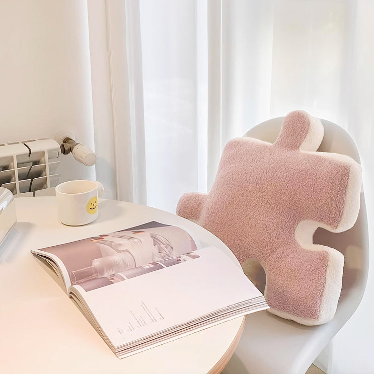 6color puzzle piece cushion