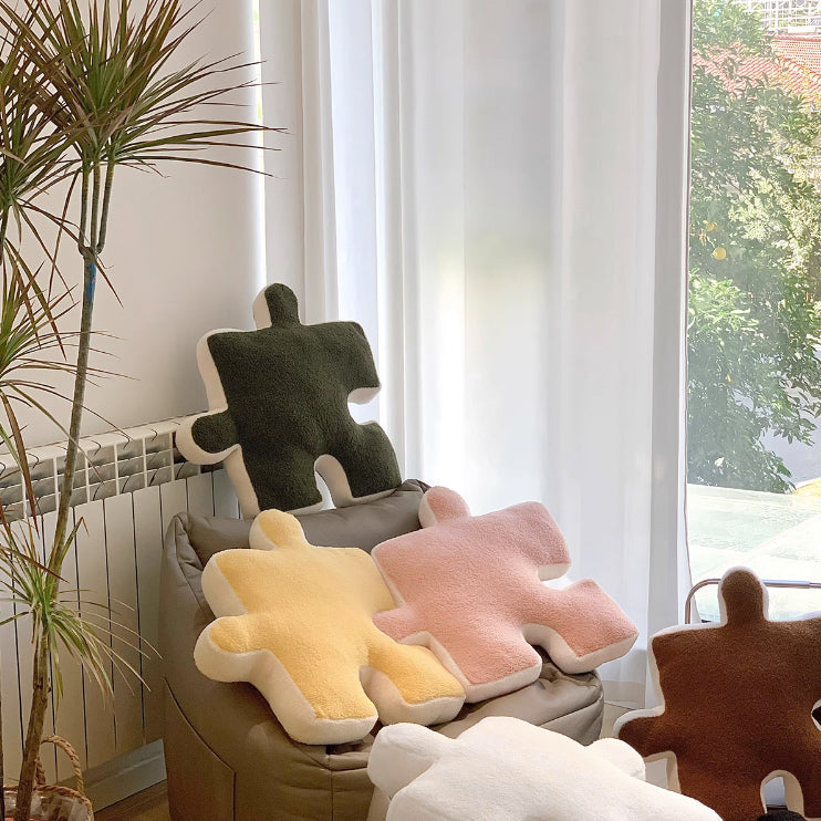 6color puzzle piece cushion